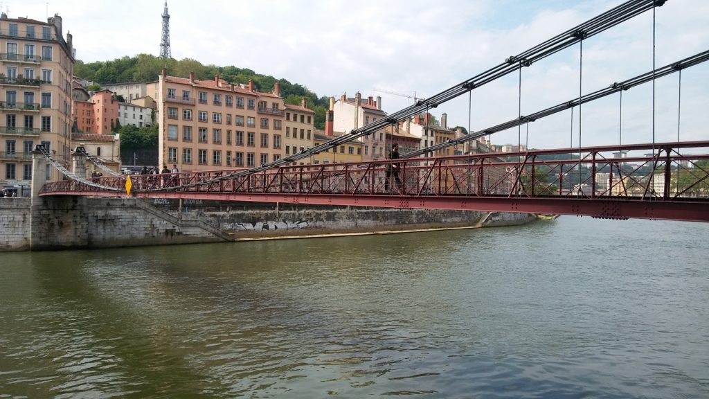 La passerelle Saint-Vincent de Lyon