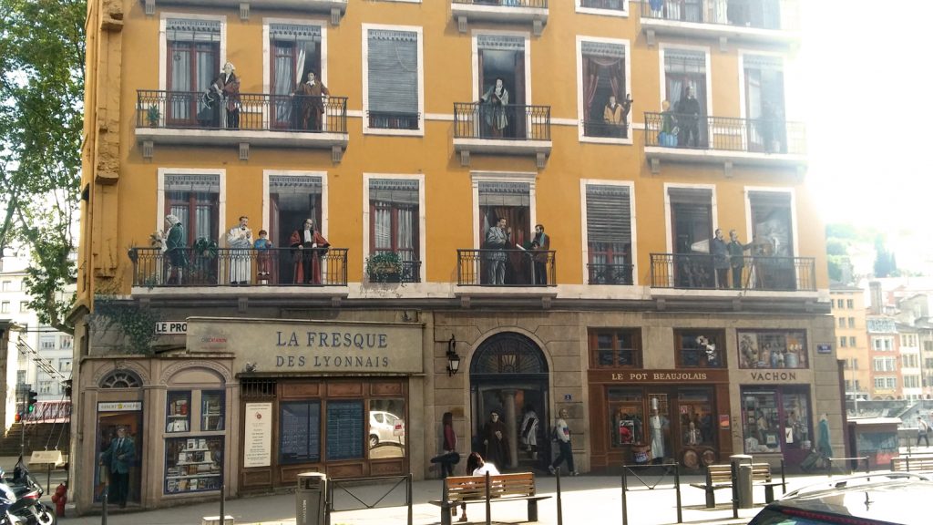 Le mur peint « la Fresque des Lyonnais »