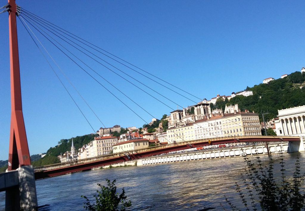 La passerelle du Palais de Justice de Lyon